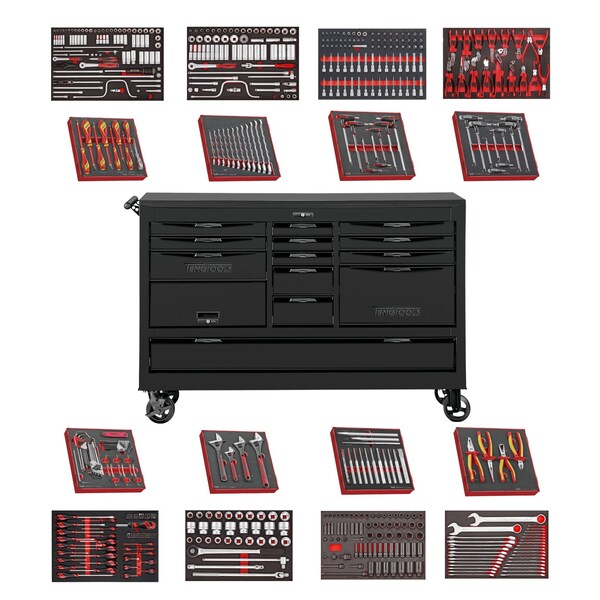 608 Piece 67" Wide Juggernaut EVA Foam Tool Kit - TCW813UNBK-EVA
